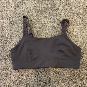 Dark Grey Fabletics Sports Bra